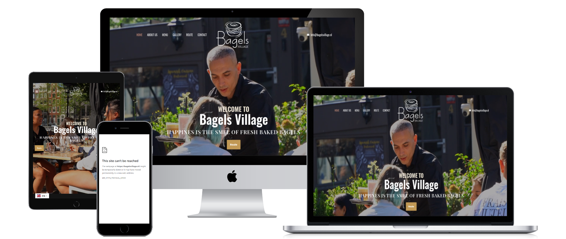 Bagels village website preview